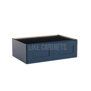 Navy Blue 36'' W Refrigerator Wall Cabinet 24'' Deep