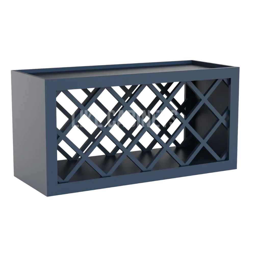 Navy Blue Shaker Wine Rack