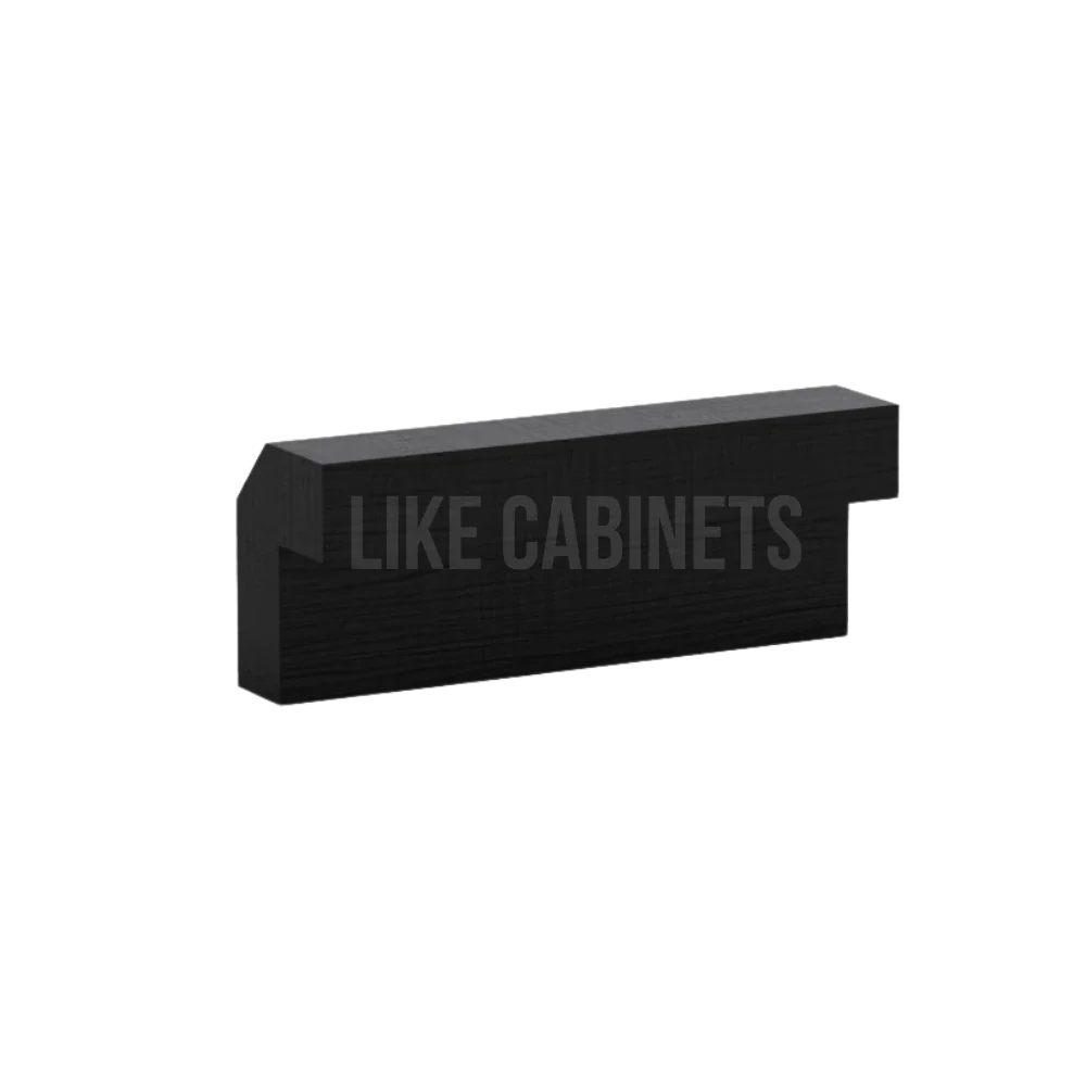 Iron Black Shaker Angle Light Rail Moulding