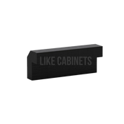 Iron Black Shaker Angle Light Rail Moulding