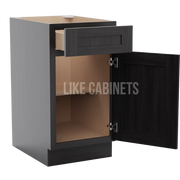 Smokey Ash Cabinet with Single Door & Drawer