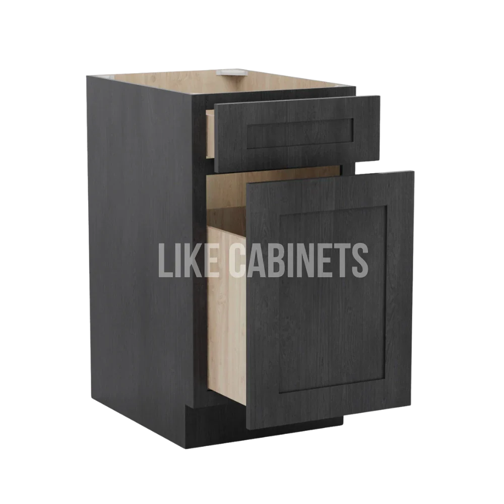 Smokey Ash Trash Base Cabinet