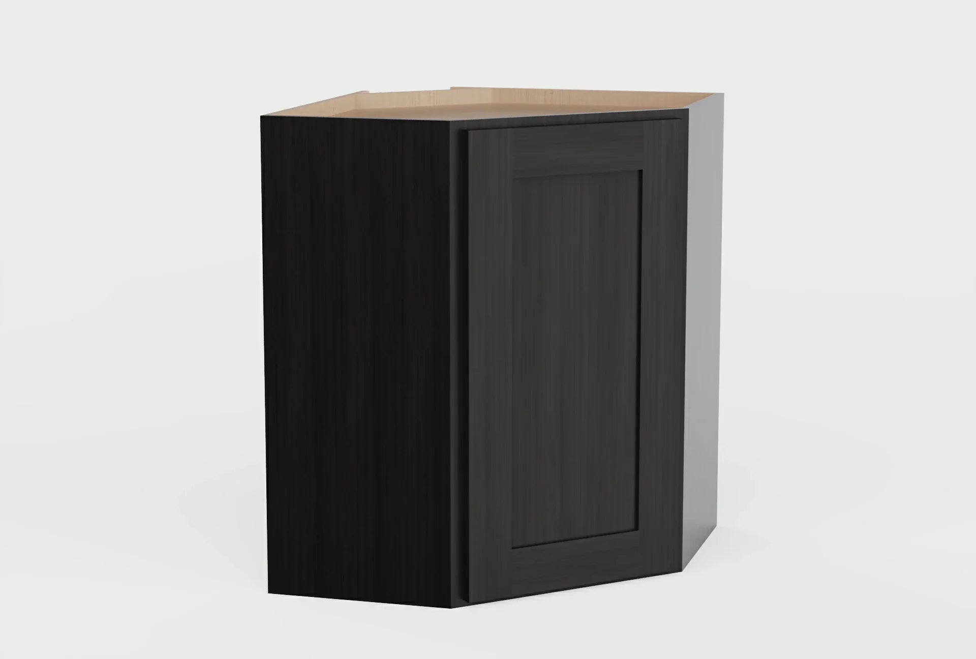 Smokey Ash 24'' Diagonal Corner Wall Cabinet