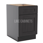 Smokey Ash Two Drawer Document File Base Cabinet