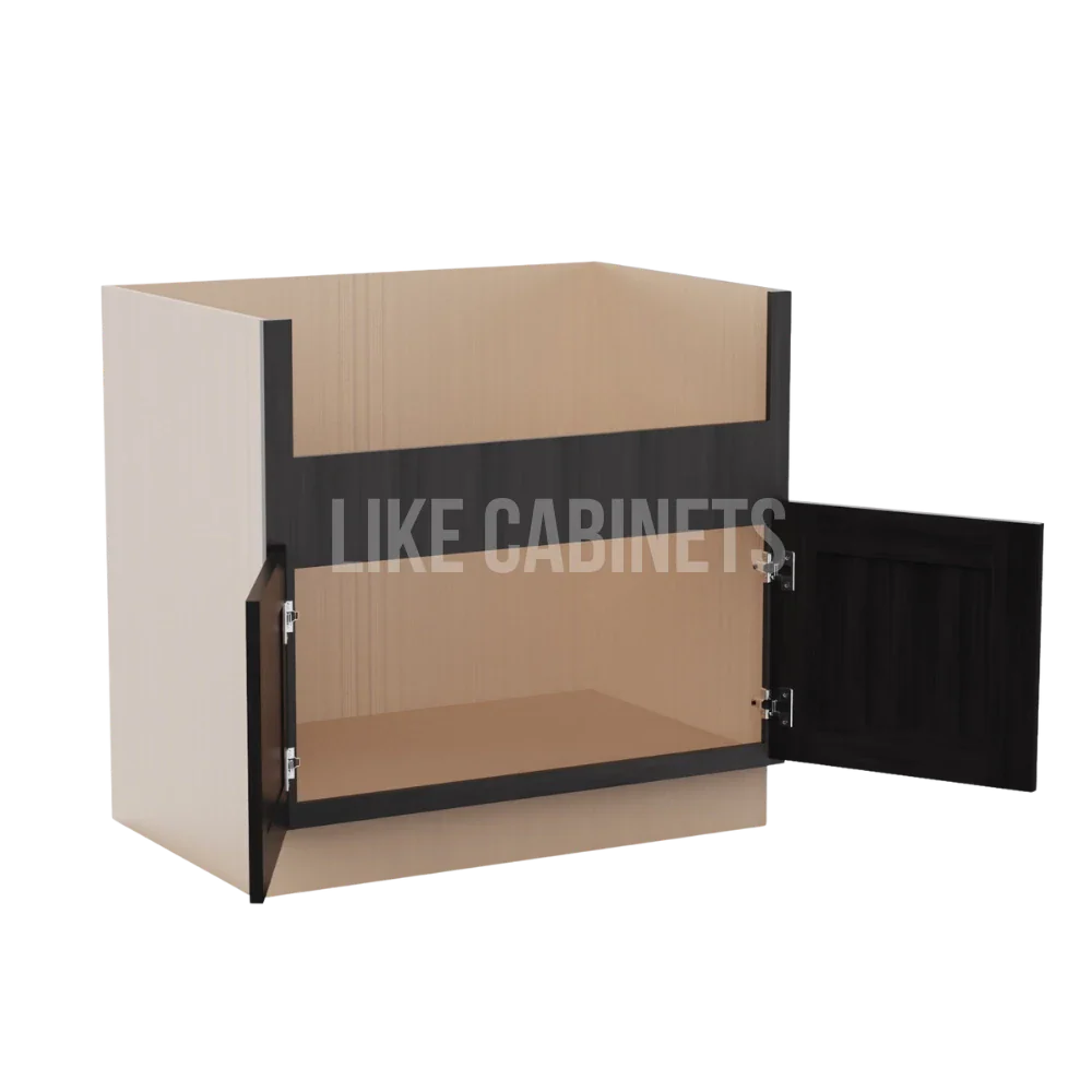 Smokey Ash Farmhouse Sink Base