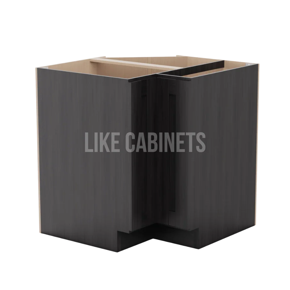 Smokey Ash Lazy Susan Base Cabinet