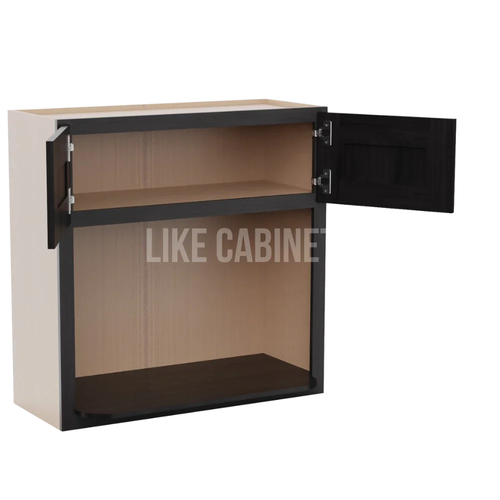 Smokey Ash Microwave Wall Cabinet