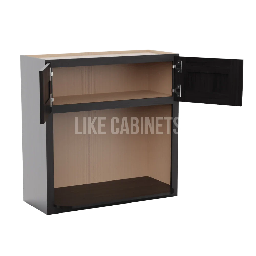 Smokey Ash Microwave Wall Cabinet