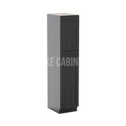 Smokey Ash 18'' W Two Single Door Utility Pantry Cabinet