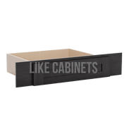 Charcoal Iron Black Vanity Knee Drawer