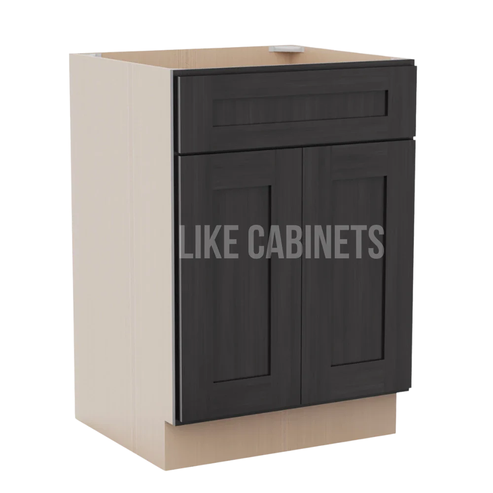 Smokey Ash Single Vanity Sink Base Cabinet