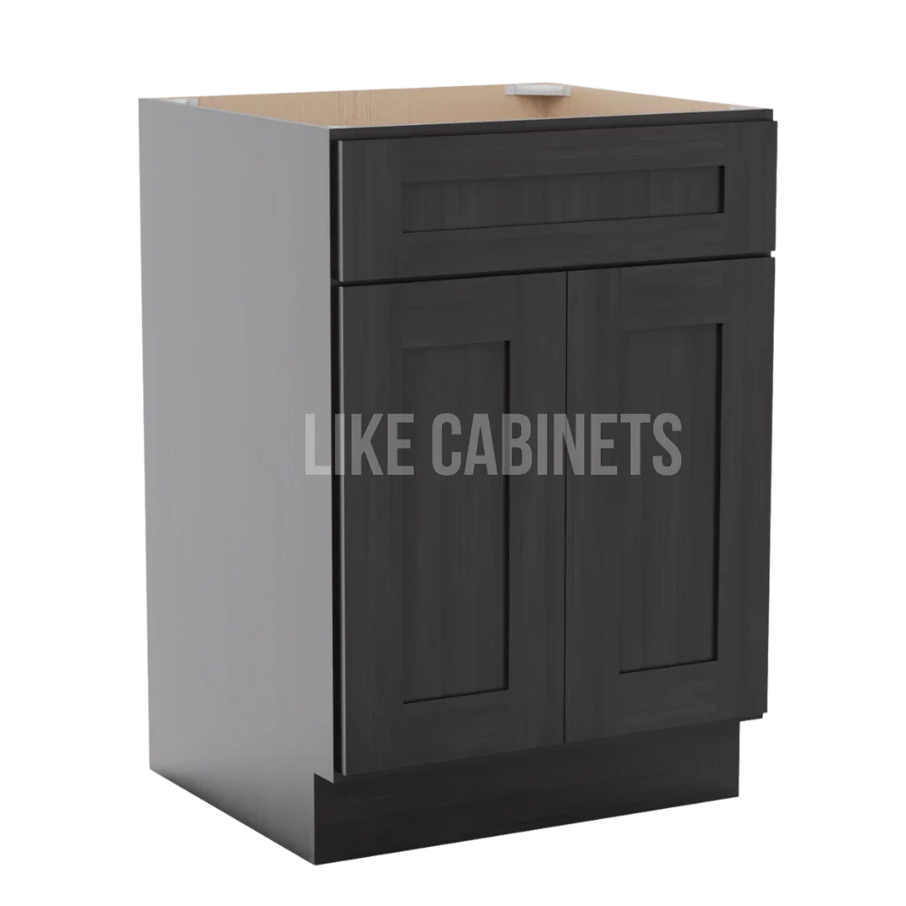 Smokey Ash Single Vanity Sink Base Cabinet
