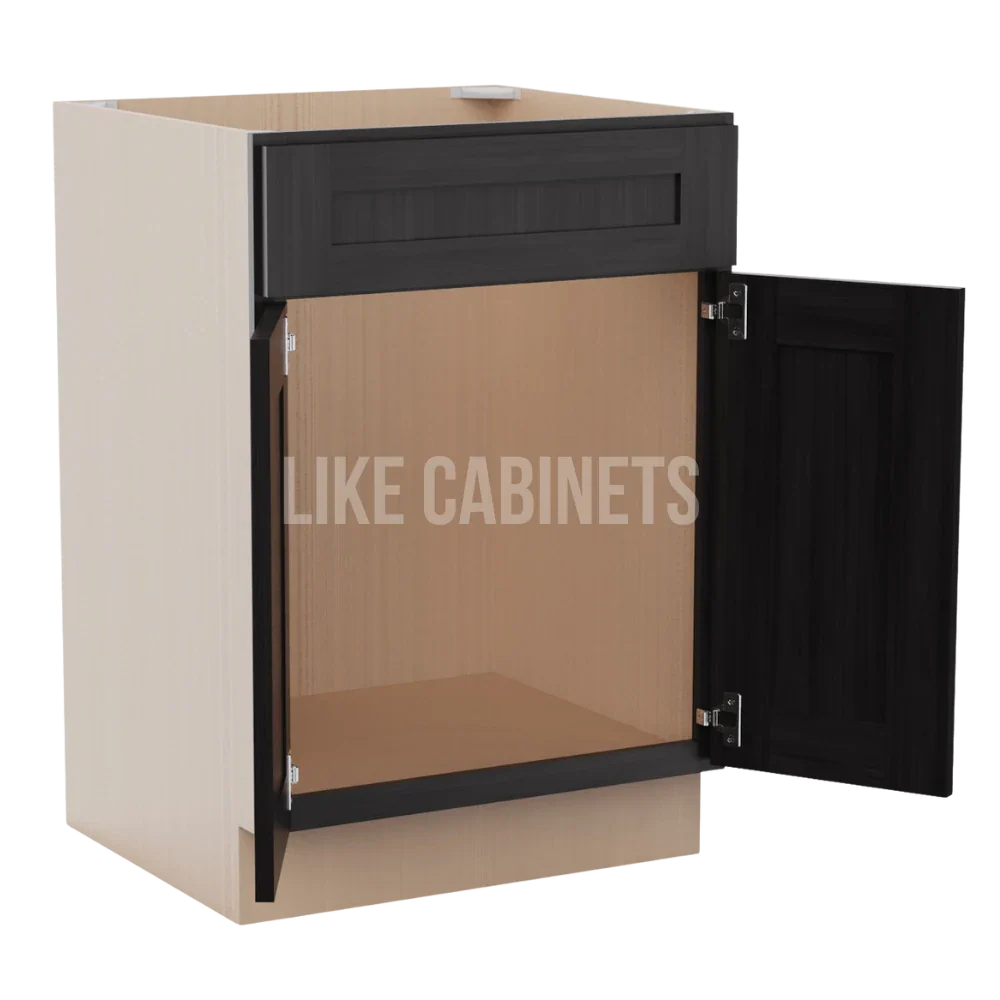 Smokey Ash Single Vanity Sink Base Cabinet