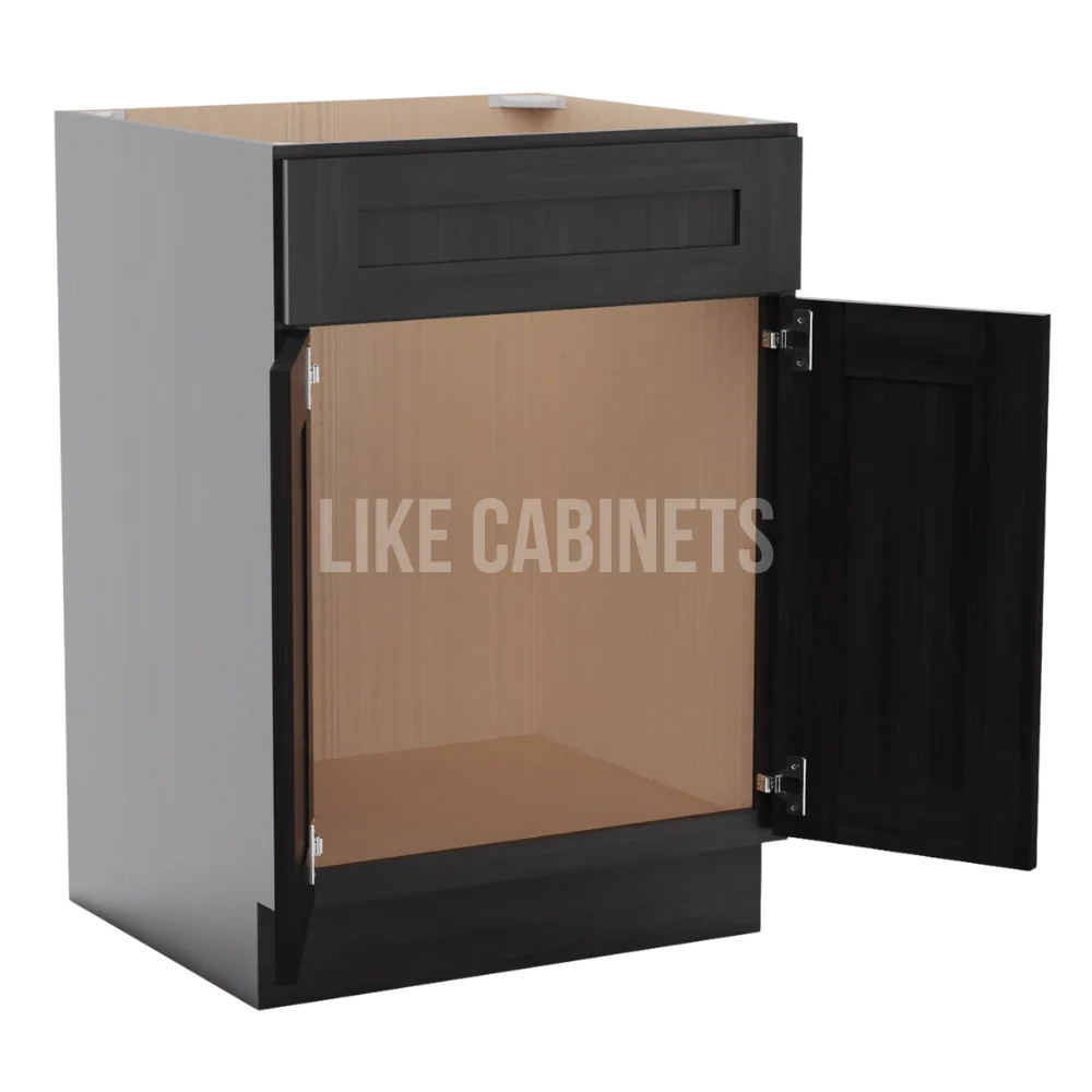 Smokey Ash Single Vanity Sink Base Cabinet