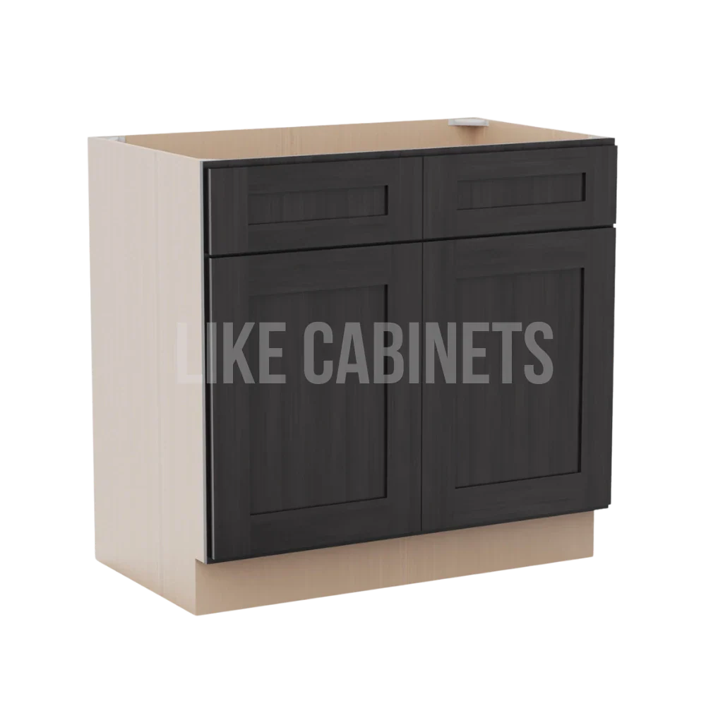 Smokey Ash Vanity Sink Base Cabinet