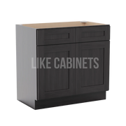 Smokey Ash Vanity Sink Base Cabinet