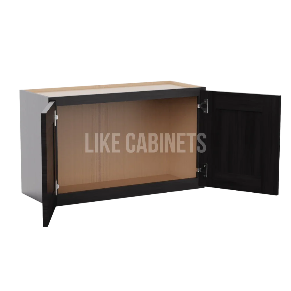 Smokey Ash 18'' H Double Door Wall Cabinet