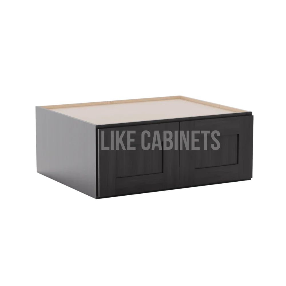 Smokey Ash 30'' W Refrigerator Wall Cabinet 24'' Deep