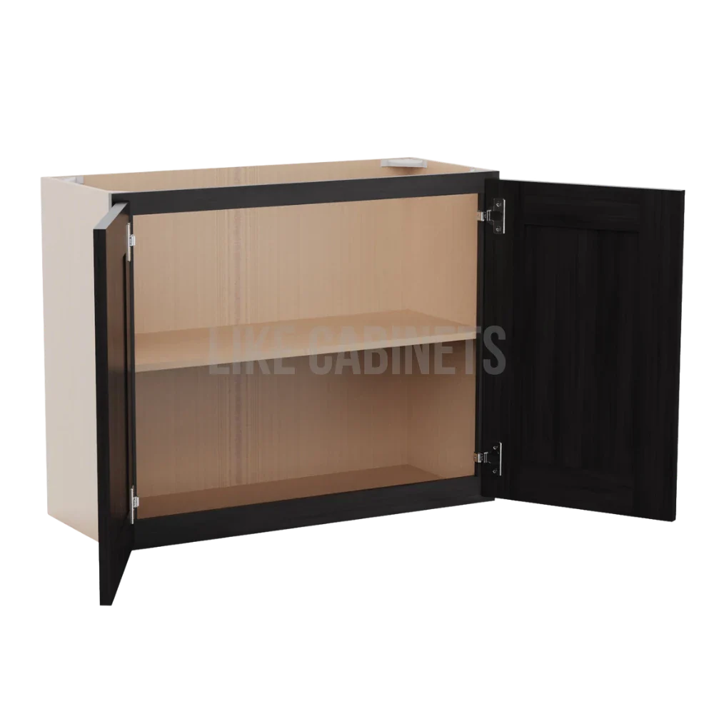 Smokey Ash 24'' H Double Door Wall Cabinet