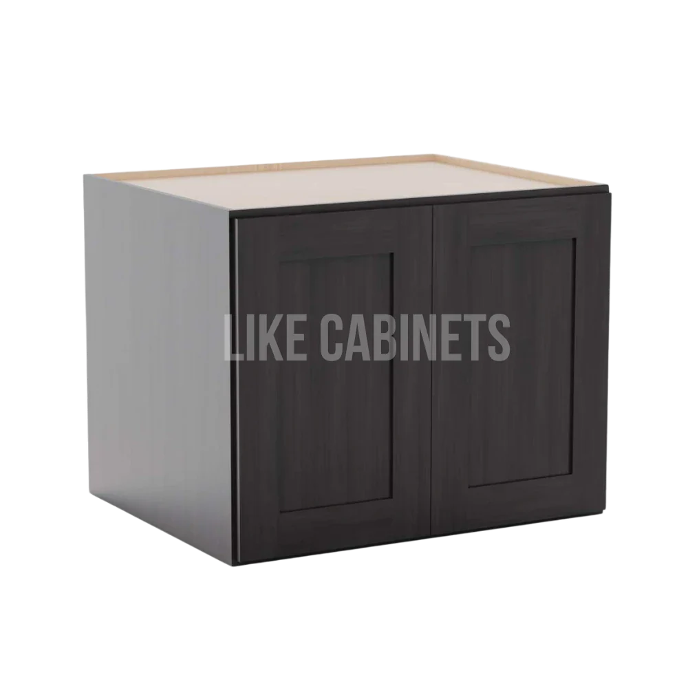 Smokey Ash 24'' H Refrigerator Wall Cabinet 24'' Deep