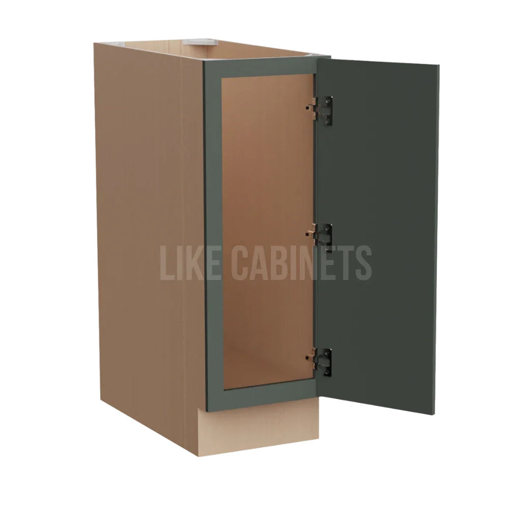 Slim Aston Green Base Cabinet Base Cabinet Full Height Door