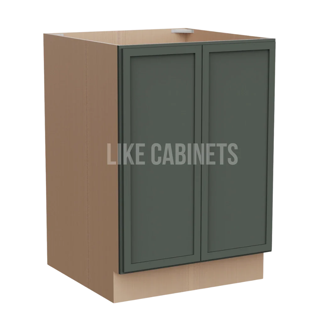 Slim Aston Green Base Cabinet Base Cabinet Full Height Door