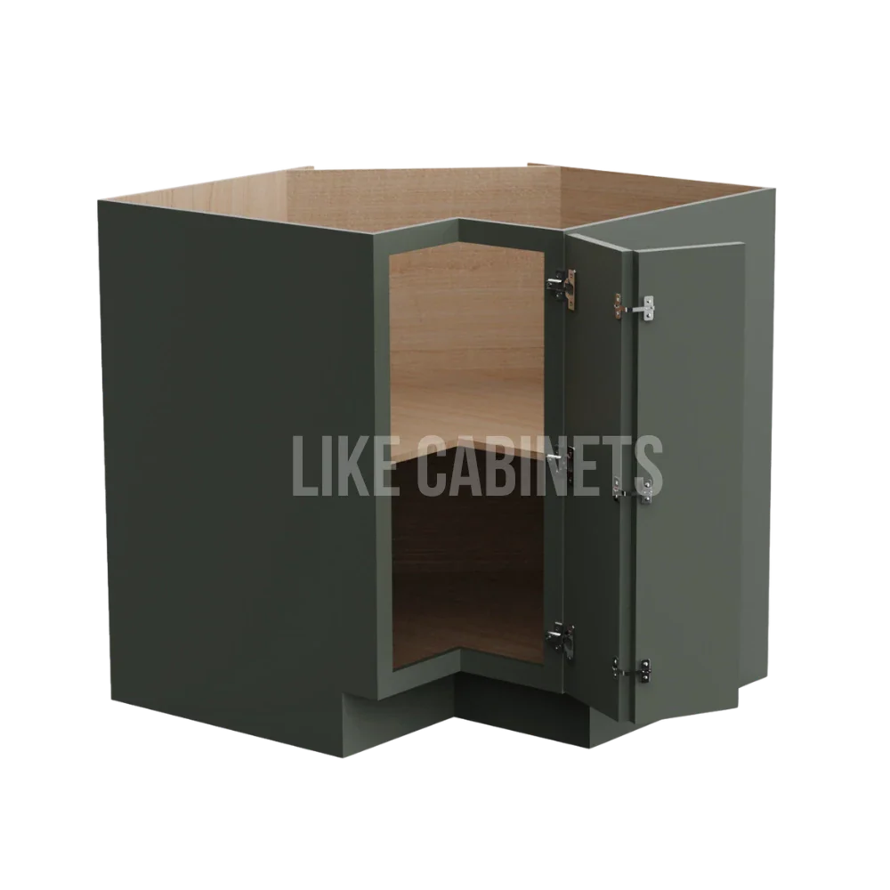 Slim Aston Green Easy Reach Base Cabinet