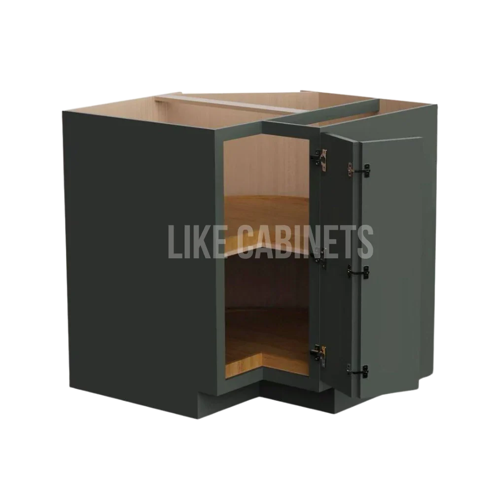 Slim Aston Green Lazy Susan Base Cabinet