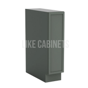 Slim Green Shaker Spice Pull Base Cabinet