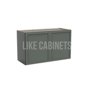 Slim Aston Green 18'' H Double Door Wall Cabinet