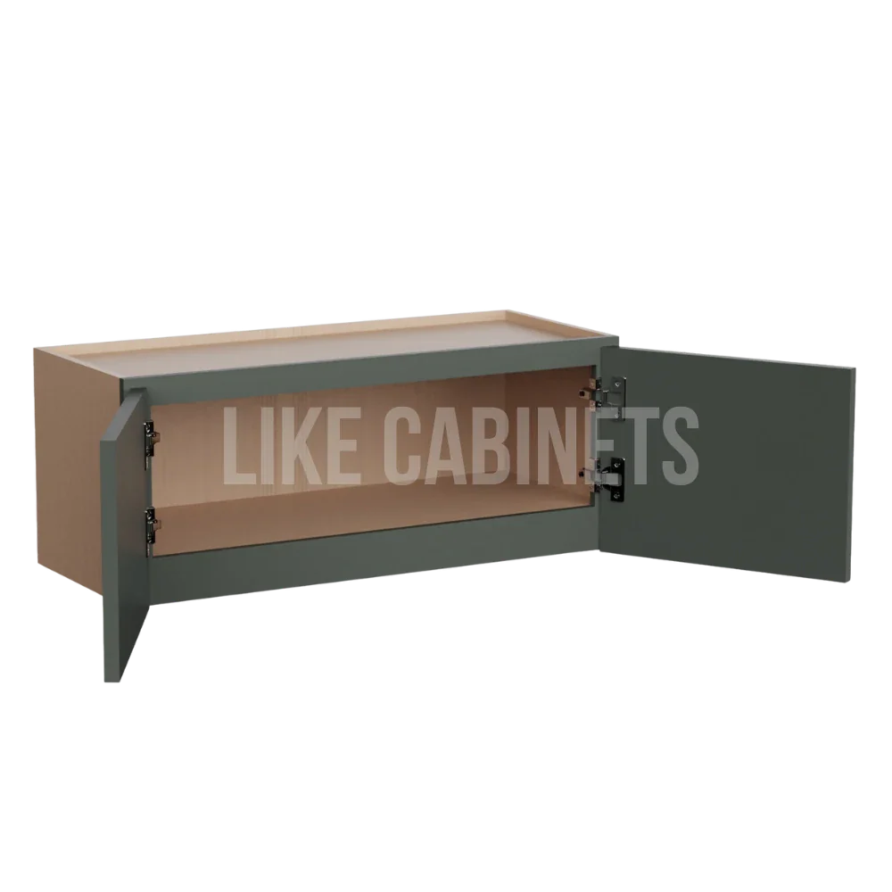 Slim Aston Green 12'' H Double Door Wall Cabinet