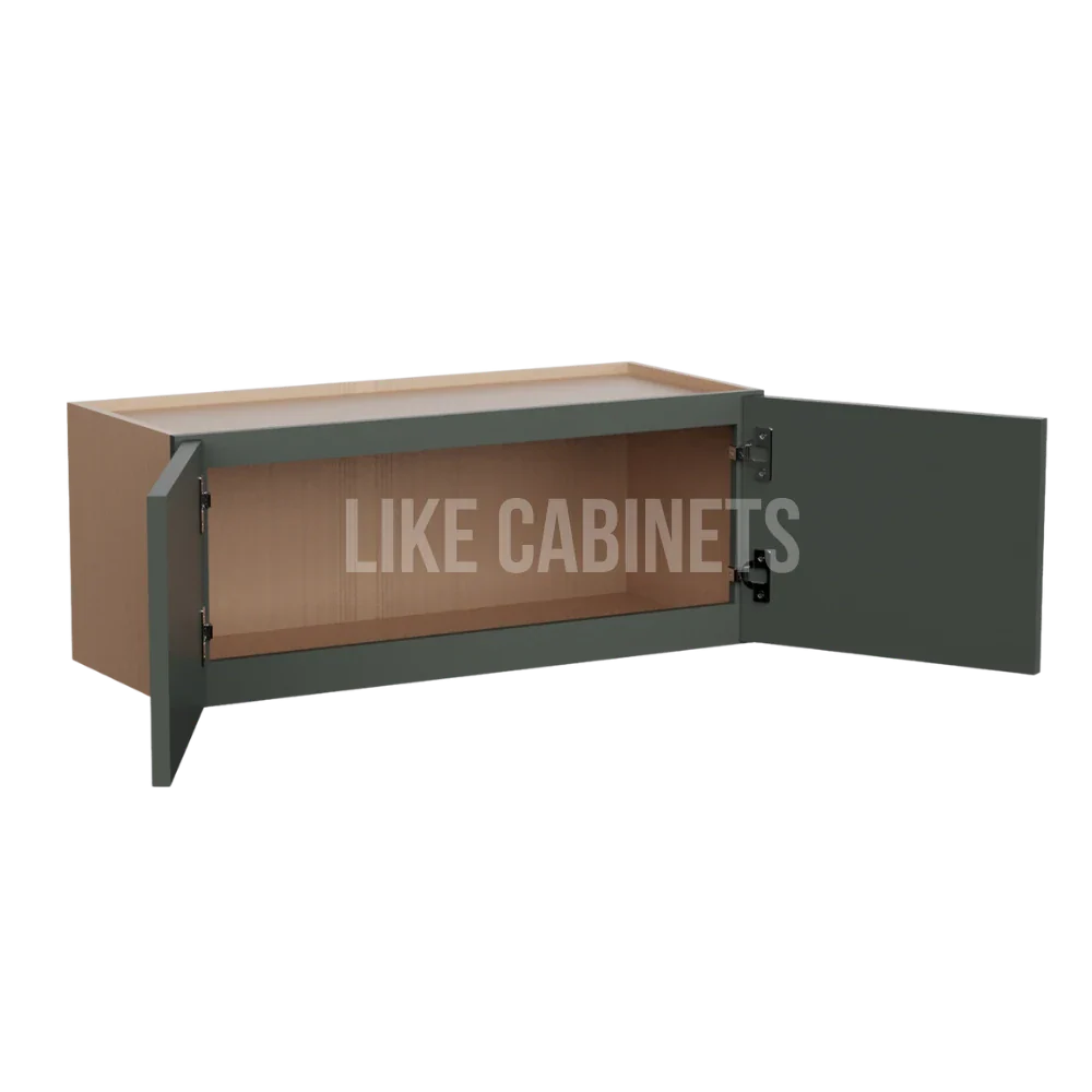 Slim Aston Green 15'' H Double Door Wall Cabinet