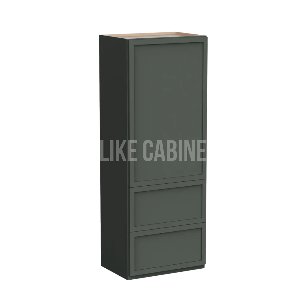 Slim Aston Green 18''W Wall With Drawer Cabinet