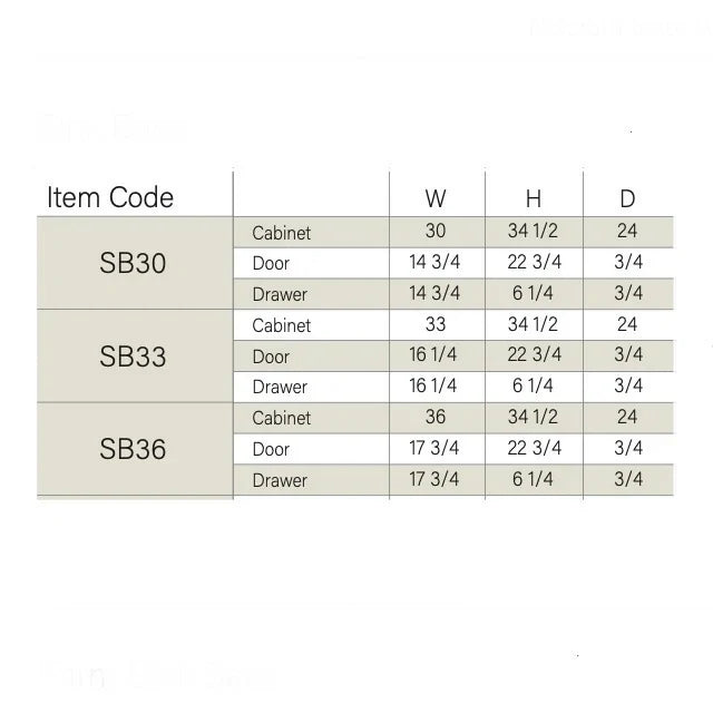 Slim Dove White Sink Base With Double Doors and False Drawers