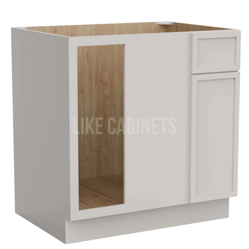 Slim Dove White Blind Corner Base Cabinet (L/R interchangeable)