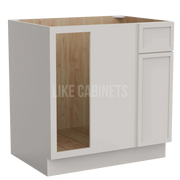 Slim Dove White Blind Corner Base Cabinet (L/R interchangeable)