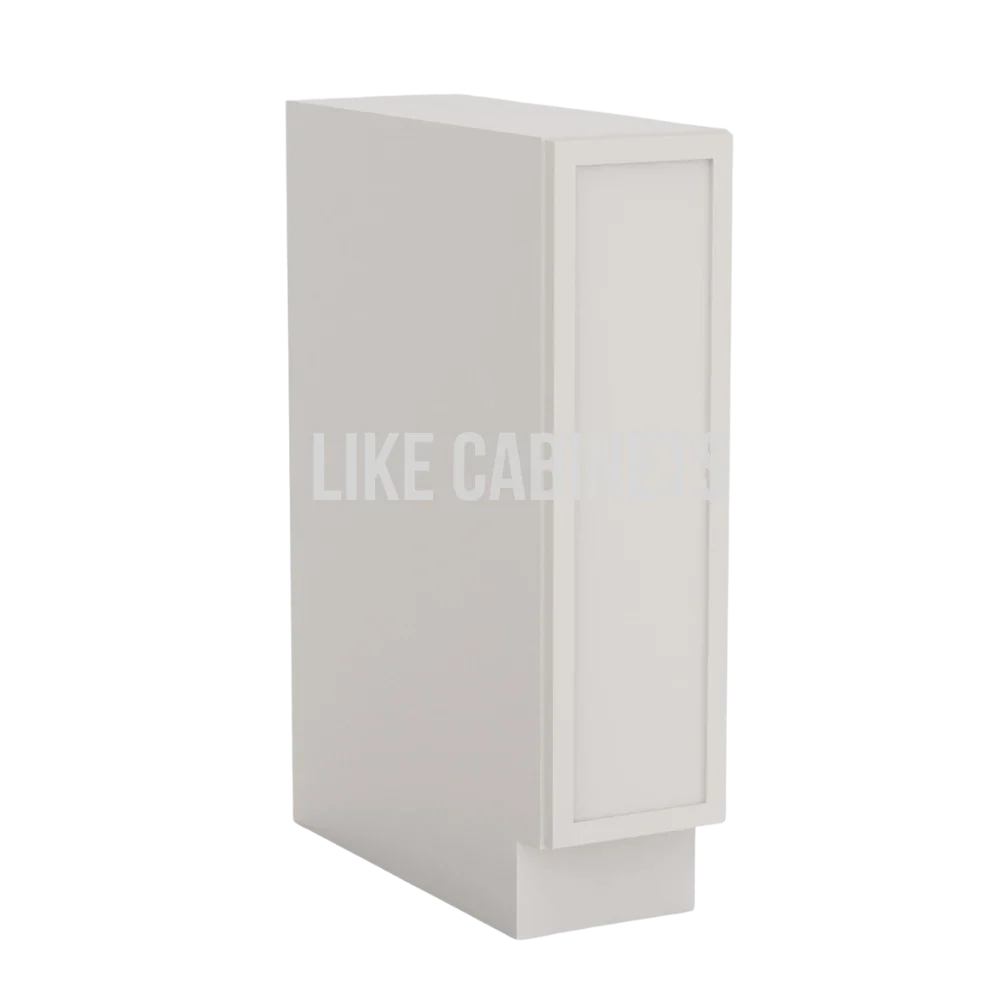 Dove White Slim Shaker Spice Pull Base Cabinet