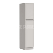 Slim Dove White 18'' W Two Single Door Utility Pantry Cabinet