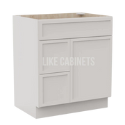 Slim Dove White 30'' W Vanity Combo with Drawers