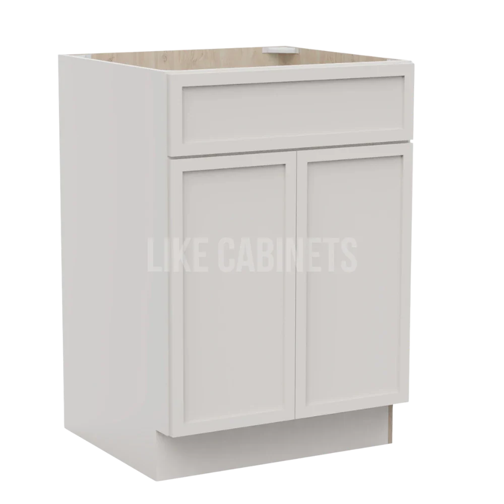 Slim Dove White Single Vanity Sink Base Cabinet