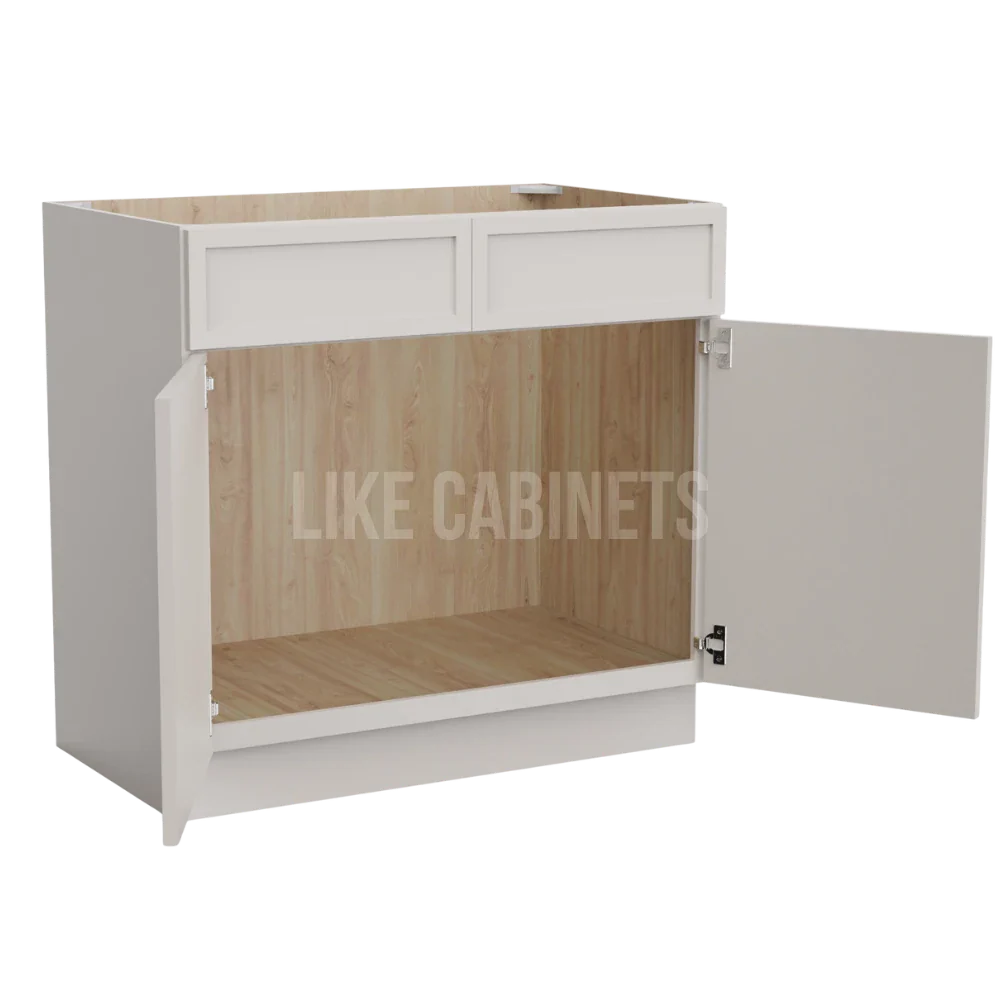 Slim Dove White Vanity Sink Base Cabinet