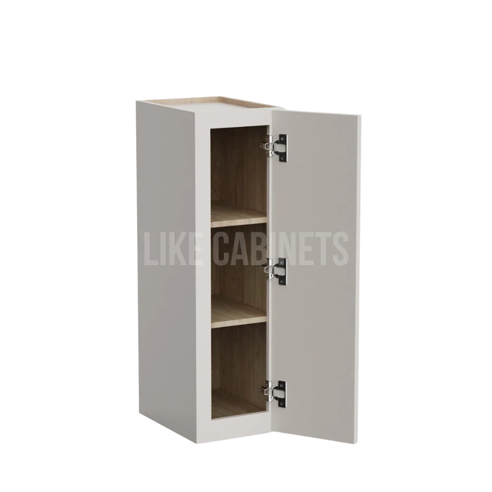 Dove White Slim Shaker 30''H Single Door Wall Cabinet