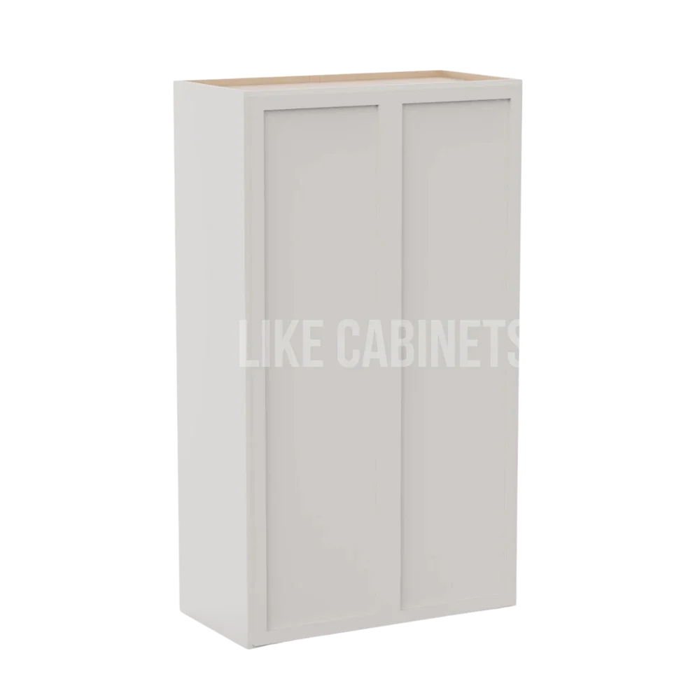 Slim Dove White 24″ Diagonal Corner Wall Cabinet