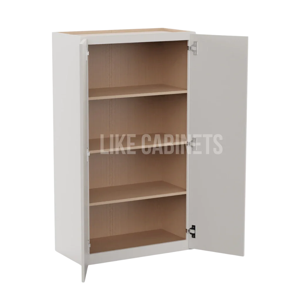 Slim Dove White 24″ Diagonal Corner Wall Cabinet