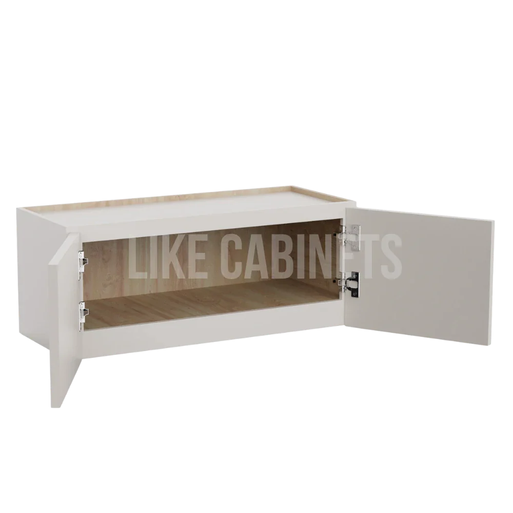 Slim Dove White 12'' H Double Door Wall Cabinet