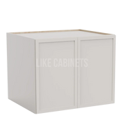 Slim Dove White 24'' H Refrigerator Wall Cabinet 24'' Deep