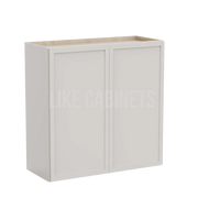 Slim Dove White 30''H Double Door Wall Cabinet