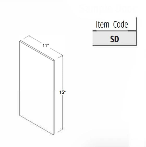 Double Smokey Gray Sample Door