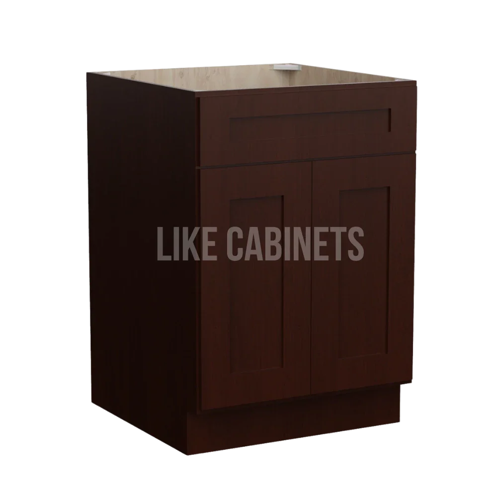 Expresso Shaker Base Cabinet with Double Doors & Single Drawer