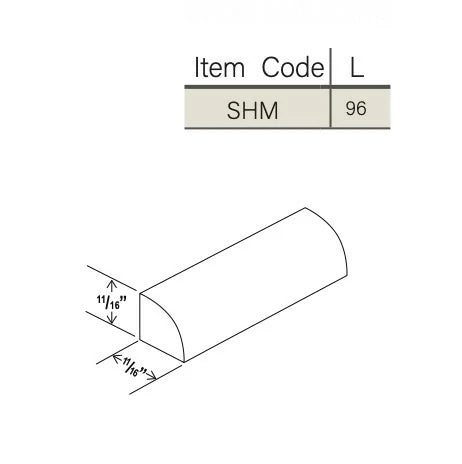 Shaker Espresso Shoe Moulding